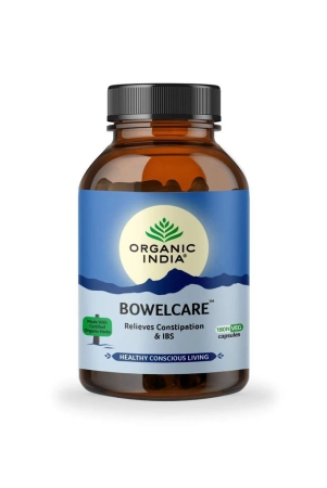 organic-india-bowelcare-relieves-constipation-and-irritable-bowel-syndrome-ayurvedic-capsules-improves-peristalsis-normalizes-digestion-and-elimination-improves-peristalsis-180-capsules