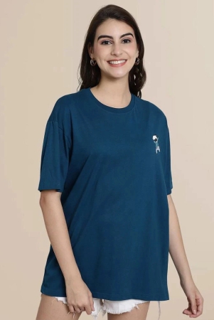 fabflee-blue-cotton-loose-fit-womens-t-shirt-pack-of-1-none