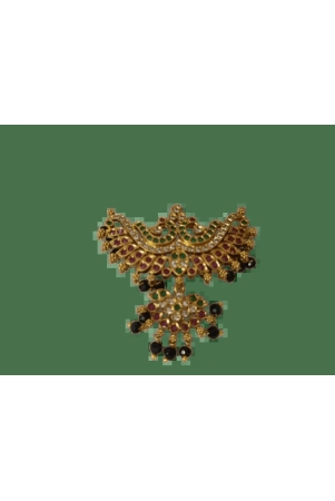 gold-peacock-haram-pendant-with-black-beads