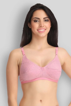 clovia-pink-cotton-non-padded-womens-t-shirt-bra-pack-of-1-none