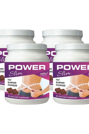 hmv-herbals-power-slim-fat-burner-herbal-choco-powder-400-gm-pack-of-4