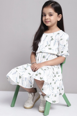 mini-ming-girls-floral-print-puff-sleeve-fit-flare-midi-dress