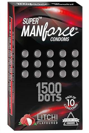 manforce-extra-dotted-condoms-litchi-flavoured-10-pcs-x-pack-of-5