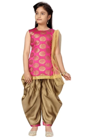 aarika-girls-silk-patiala-kurta-set-pack-of-1-pink-none