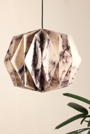 Sphere Pendant LIght (Marble Print) - Marble Print, Origami Pendant Lamp, Best Design Messe Frankfurt Trends 2024 For Hanging Light