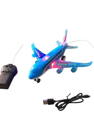 thriftkart-a386-rc-air-bus-rechargeable-battery-operated-with-full-body-lights-and-sound-universal-wheel-plane-toy-for-boys-girls-age-2-3-4-5-6-7-8-multicolour-musical-toy-plane-does-n