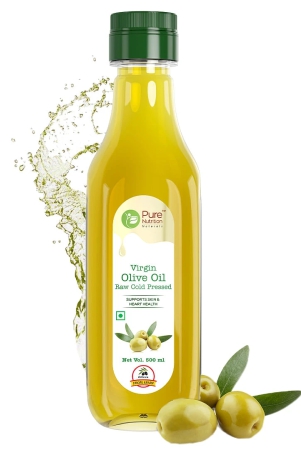 pure-nutrition-raw-cold-pressed-virgin-olive-oil-moisturizer-for-skin-hair-ideal-for-dressing-garnishing-500ml-pure-nutrition-raw-cold-pressed-virgin-olive-oil-moisturizer-for-skin-hair-i