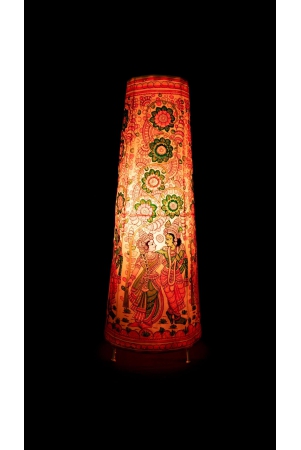 exquisite-hand-painted-paper-mache-table-lamp-with-traditional-indian-motif