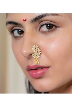 traditional-maharashtrian-style-micron-plated-cz-nath-nose-ring-for-women-and-girls-green