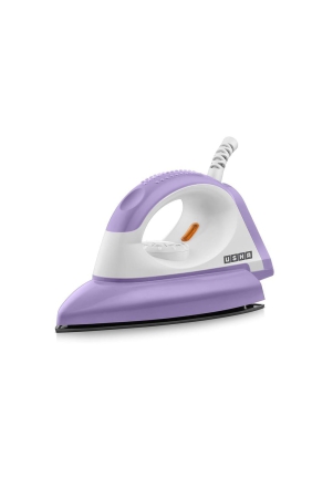 USHA EI Armor 1100 W Dry Iron With Black Weilburger Soleplate (Purple), 1100 Watt