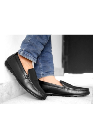 BXXY Men's Black Leather Office Wear Formal Shoes 9