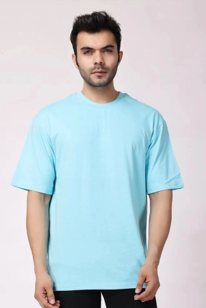 aktif-cotton-blend-oversized-fit-solid-half-sleeves-mens-t-shirt-sky-blue-pack-of-1-none