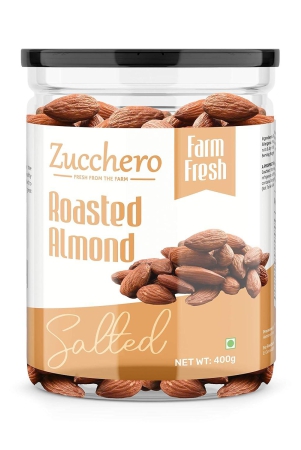 zucchero-premium-california-roasted-almond-lightly-salted-400g-protein-rich-oil-free-roasting-slow-baked-nuts-earthy-flavour-no-oil