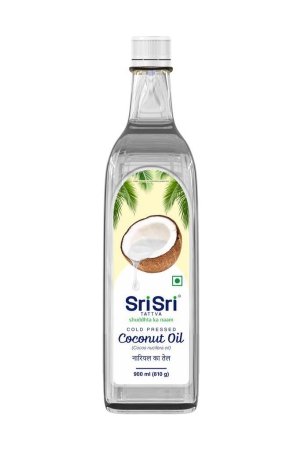 Coconut Oil - 100% Pure And Unrefined Cold Pressed Oil, 900 ml