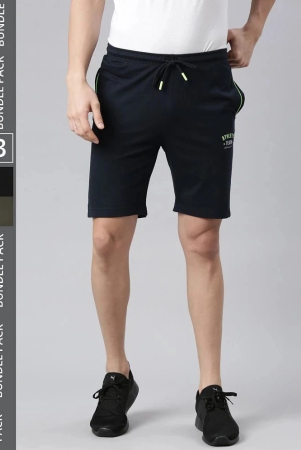 force-nxt-multi-cotton-blend-mens-shorts-pack-of-3-none