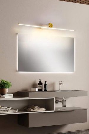 HDC 12w Modern White Golden Body Led Wall Light Mirror Vanity Picture Lamp - Warm White