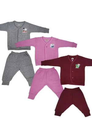 lux-inferno-grey-maroon-and-pink-front-open-full-sleeves-upper-lower-thermal-set-for-unisexkidsbaby-pack-of-3-toddler-none