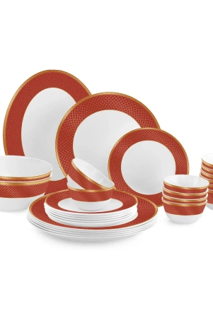 solitaire-series-27-pieces-opalware-dinner-set-for-family-of-6-ruby