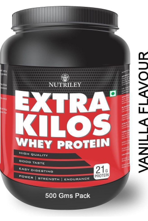 Nutriley Whey Protein Powder for Weight Gain & Muscle Gain 500 gm