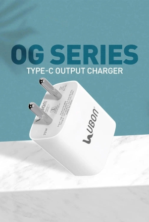 ubon-ch-888-og-series-pd30-22w-type-c-output-charger-white