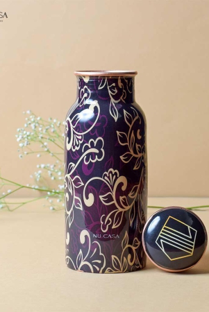 purple-floral-print-pure-copper-bottle-500-ml