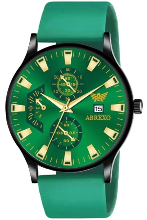 Abrexo Green Silicon Analog Mens Watch