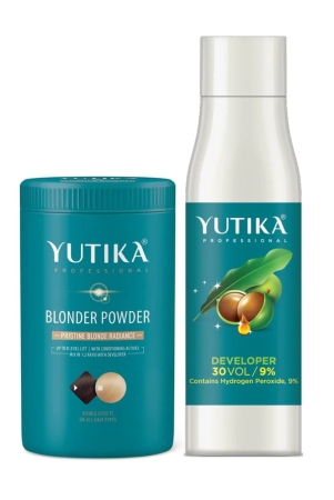 yuthika-professional-blonder-powder-500g-with-hair-color-developer-30-volume-9-1000ml