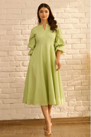 green-flare-dress-xl