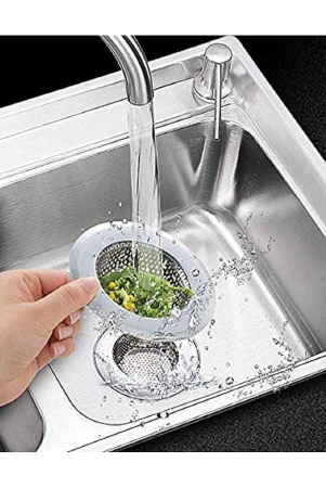 stainless-steel-sink-strainer-kitchen-drain-basin-basket-filter-stopper-drainerjali-11cm-medium-silver