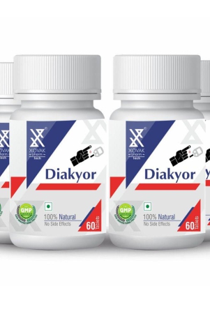 xovak pharmtech Ayurvedic Diakyor For Diabetes Tablet 200 gm Pack Of 4