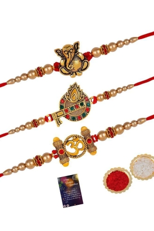 silver-shine-red-religious-rakhi-pack-of-3-none