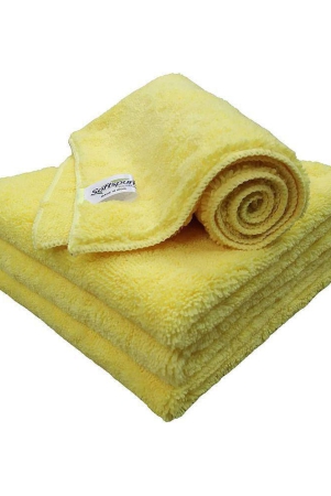 softspun-microfiber-high-loop-cleaning-cloths-40x60-cms-4-pcs-towel-set-380-gsm-yellow-thick-lint-streak-free-multipurpose-cloths