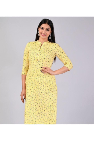 mauka-rayon-printed-straight-womens-kurti-yellow-pack-of-1-none