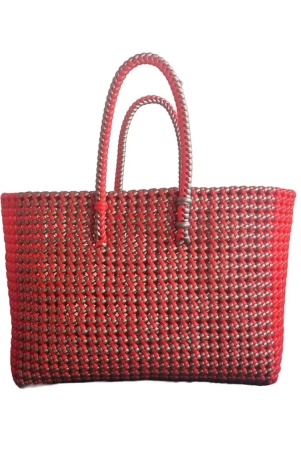 sonchiraiya-wire-bag-red-and-silvar-color