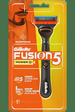 Gillette Fusion Power Razor For Men - Perfect Shave & Beard Shape, 1 Pc