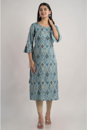 mauka-turquoise-rayon-womens-straight-kurti-pack-of-1-none