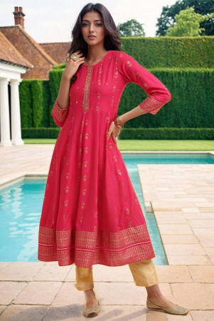 rangita-women-pink-rayon-embroidered-calf-length-anarkali-kurti-none