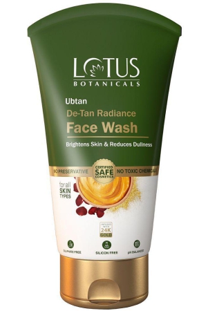 lotus-botanicals-ubtan-de-tan-radiance-face-wash-infused-with-24k-gold-for-glowing-skin-100ml