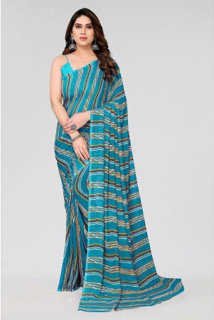 kashvi-sarees-georgette-printed-saree-without-blouse-piece-blue-pack-of-1-blue