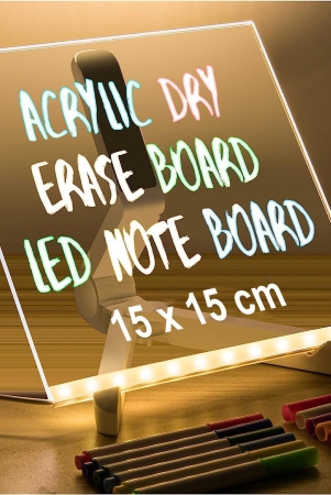 3D Acrylic Writing Board with Pen & Light-1