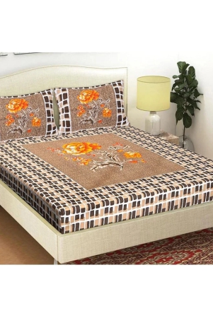 frionkandy-living-cotton-abstract-double-bedsheet-with-2-pillow-covers-brown-brown