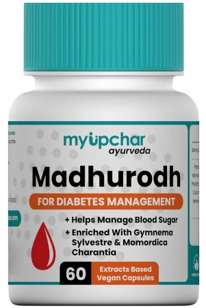 myUpchar Ayurveda Madhurodh Capsule- Diabetes Management Capsule - 60 Capsules