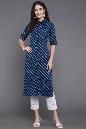 antaran-cotton-striped-shirt-style-womens-kurti-blue-pack-of-1-none