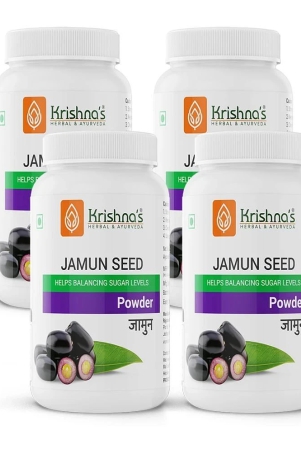 krishnas-herbal-ayurveda-jamun-seed-powder-100-g-pack-of-4