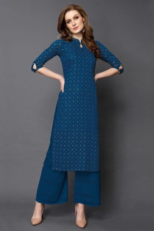 estela-teal-rayon-womens-straight-kurti-pack-of-1-none