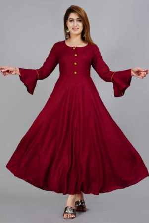 smien-red-rayon-womens-anarkali-kurti-pack-of-1-none