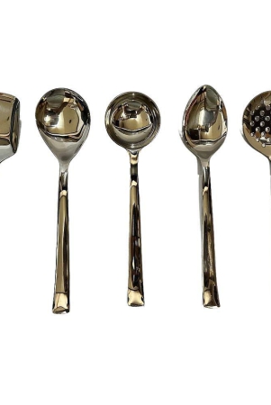 dynore-silver-stainless-steel-serving-spoon-pack-of-5-silver