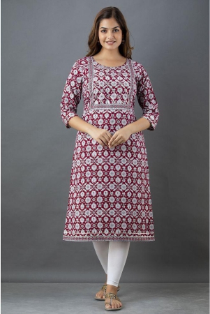 lee-moda-maroon-cotton-womens-straight-kurti-pack-of-1-none