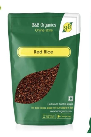 B&B Organics Red Kavuni Rice Parboiled 25 Kg