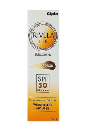 Rivela Lite Bronze Sunscreen SPF 50 40gm